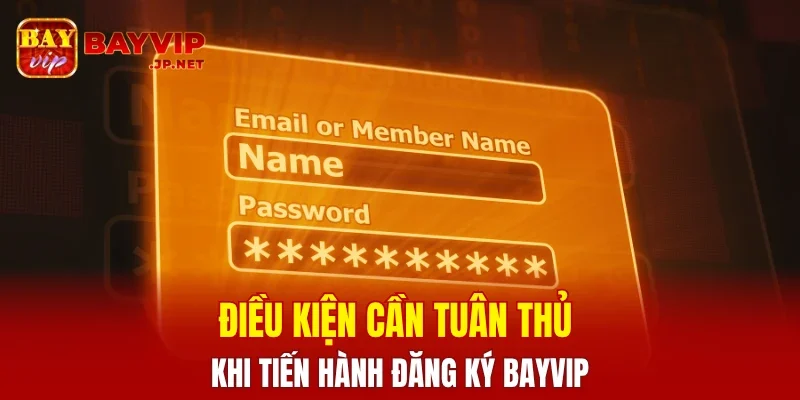 Điều kiện cần tuân thủ khi tiến hành đăng ký BAYVIP