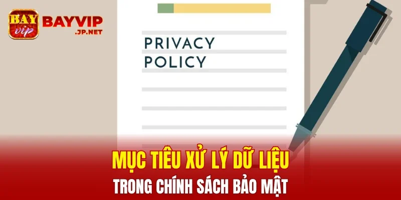Mục tiêu xử lý dữ liệu trong chính sách bảo mật